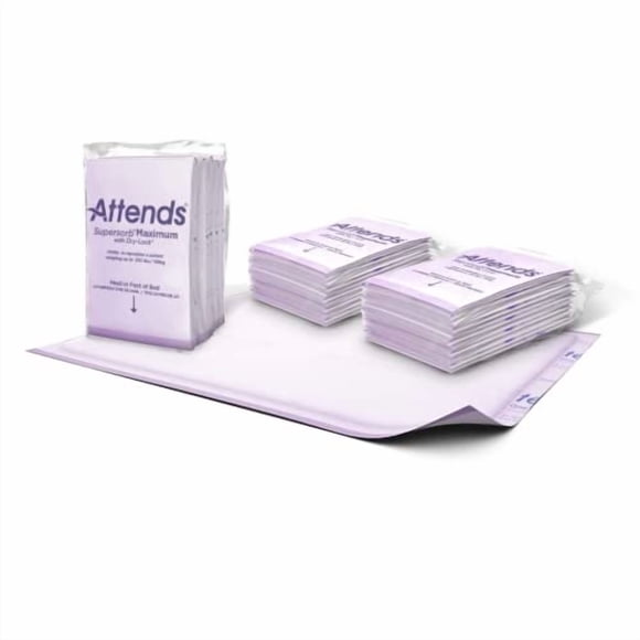 Underpads Attends Supersorb Maximum Premium, 30 x 36 cm, 60 quilates