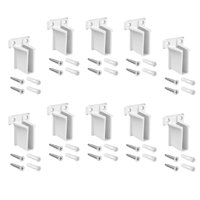 Magideal - 10 Soportes De Alambre Para Estanterías De Pared, Soportes Para Estantes De Armario, Reemplazo Directo De Soportes De Estantes De Montaje En Pared Pro