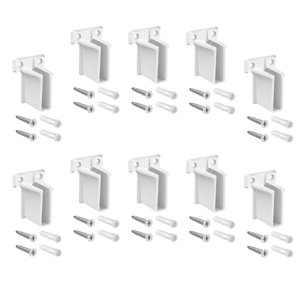 Magideal - 10 Soportes De Alambre Para Estanterías De Pared, Soportes Para Estantes De Armario, Reemplazo Directo De Soportes De Estantes De Montaje En Pared Pro
