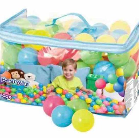 Bestway - Preescolar Set 100 Pelotas Colores