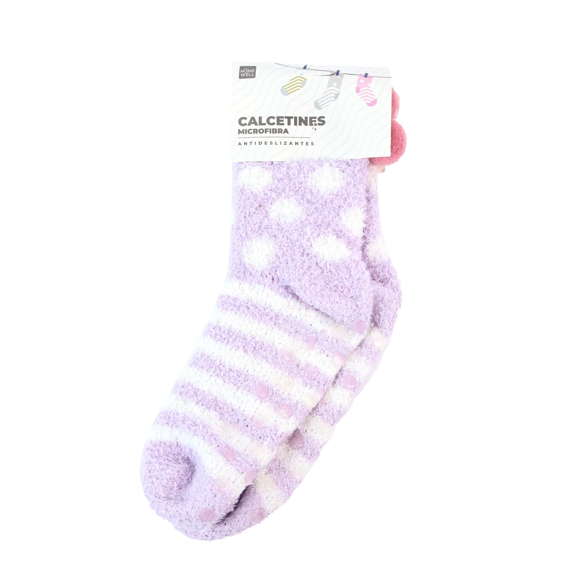 Homewell - Calcetin Antideslizante Rosado