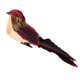 thumbnail image 5 of Colores Plumas artificiales Espuma Aves con pinza Jardín Decoración árbol Rojo vino, 5 of 5