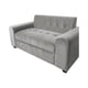 thumbnail image 1 of Sofa Tres Cuerpos Brazo Redondo Felpa Gris Claro, 1 of 3