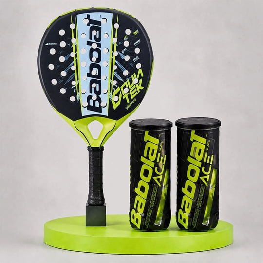 Super Pack Babolat Pala De Padel Counter Vertuo + 2 Tarros De Pelotas Ace