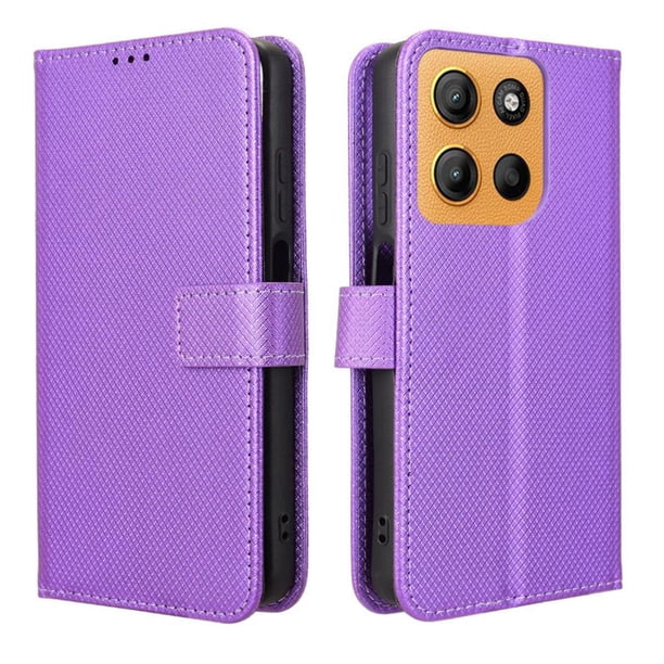 Funda Billetera para Samsung Galaxy A27 5G con Ranuras y Soporte Morado