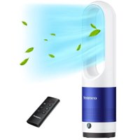 Ventilador De Torre Senmeo 22 Sin Aspas Con Mando A Distancia, 8 Velocidades, Temporizador De 9 Horas