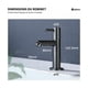 thumbnail image 3 of Grifo de agua fría gris, grifo de baño negro para lavamanos, grifos de latón Corp para lavabo, diseño moderno, 3 of 5