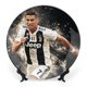 thumbnail image 1 of Cristiano Ronaldo Plato decorativo de porcelana fina (bone china), plato decorativo de cerámica para hogar, oficina, soporte de pared, platos decorativos para dormitorio 15 cm, 1 of 6