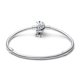 thumbnail image 3 of Pulsera PANDORA con cuentas de metal y cadena de eslabones chapada en oro de 14 quilates, 3 of 5