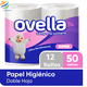 thumbnail image 1 of Papel Higienico Ovella 50 Metros Paquete de 12 Unidades, 1 of 4
