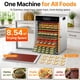 thumbnail image 4 of Deshidratador de alimentos HOPERAN de 14 bandejas de acero inoxidable, 4 of 7