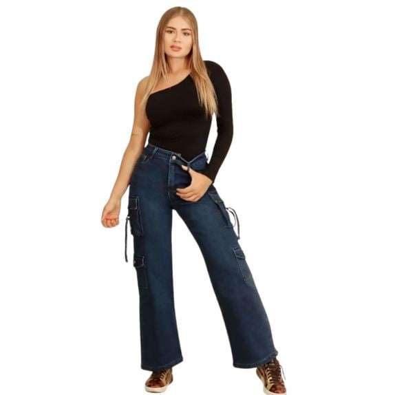 Jeans Cargo Polar Mujer J9878