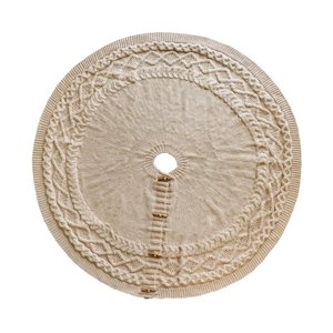 Magideal - Falda Para De Navidad Falda Para De Navidad Adornos Navideños Redondos Decoración Para De Navidad Delantal Para Decoración Navideña