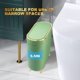 thumbnail image 4 of Bote de basura Supteron de 12 L/3.2 galones con tapa para baño, color verde menta, 4 of 7