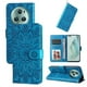 thumbnail image 4 of Funda tipo cartera FOXDOCK para Honor Magic 5 Pro , diseño girasol en relieve, cuero PU, cierre magnético, soporte y tarjetero, 4 of 5