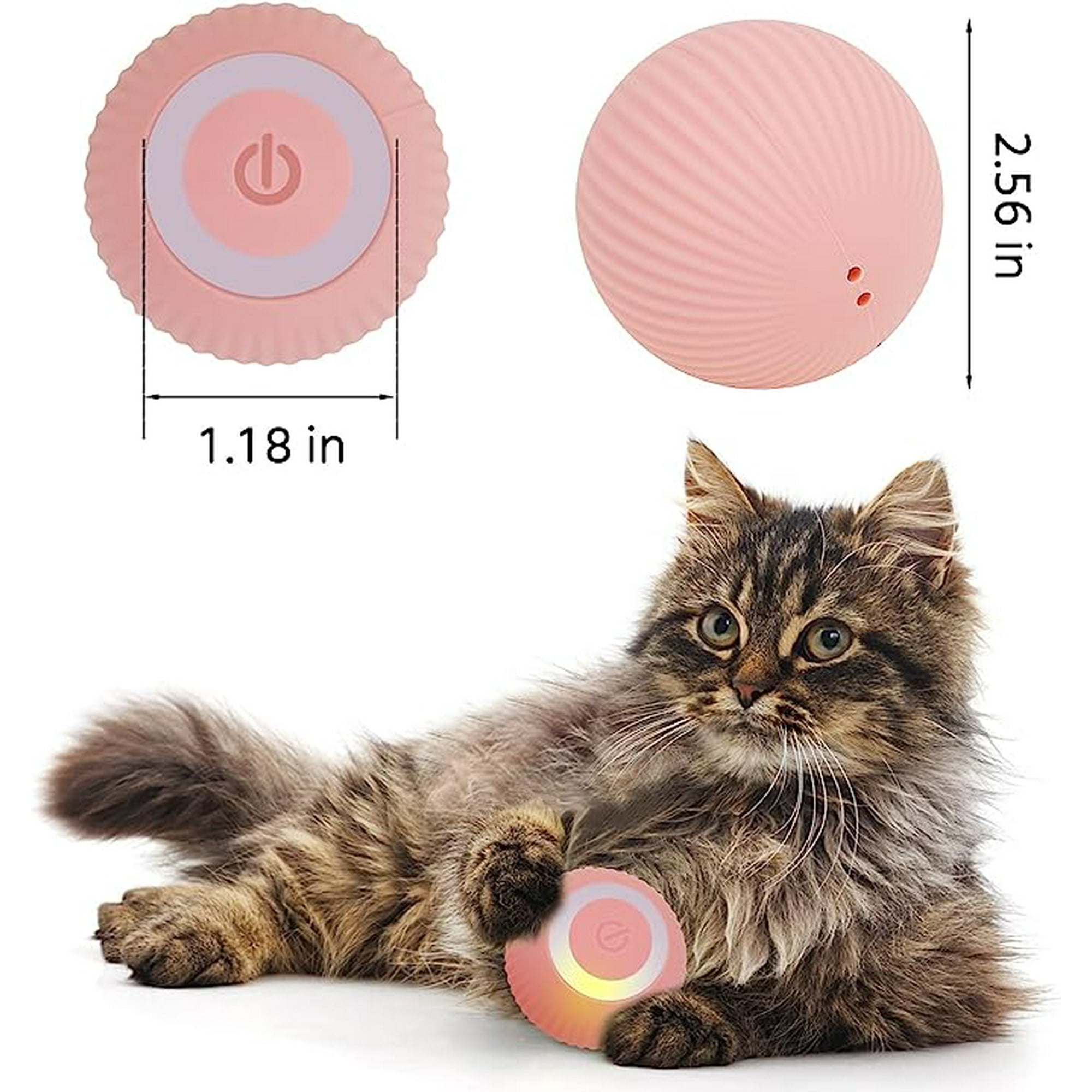 Tropika - Pelota Para Gatos Inteligente - Rosada