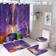 thumbnail image 1 of Willy Wonka-theme 4-Piece Shower Curtain Set with Rugs, Waterproof Bathroom Decor Set Includes Bath Mat, U-Shaped Rug, Toilet Lid Cover and Curtain with Hooks, 1 of 6