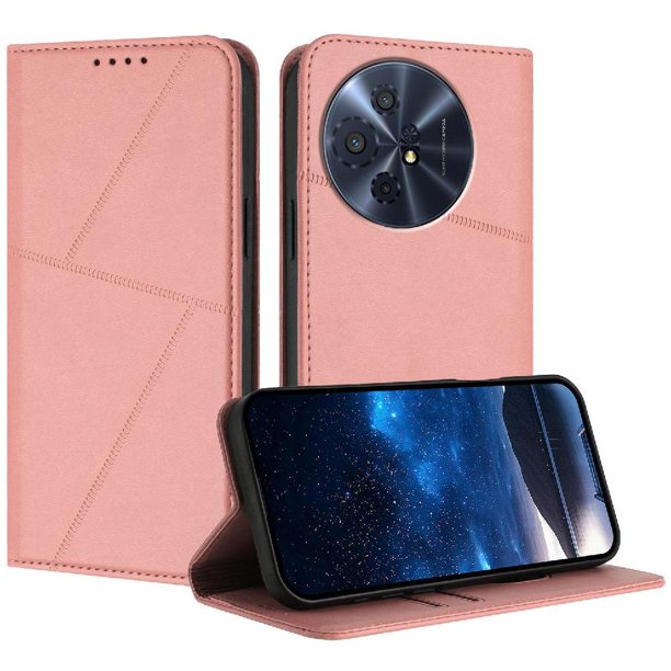 Funda Cartera Magnética para TCL 50 XL Nxtpaper 5G Protección Antichoque con Ranuras Rosa