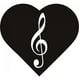 thumbnail image 1 of Decomural Treble Clef Love Heart WS-19262, 1 of 2