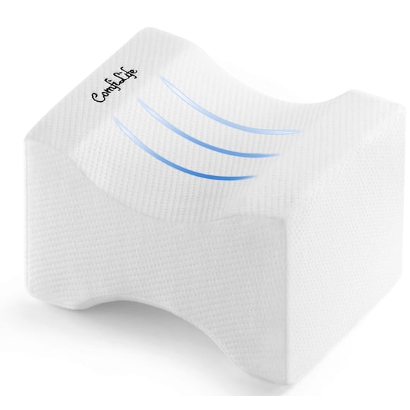 Almohada ortopédica para rodillas y piernas ComfiLife, 100% espuma viscoelástica