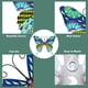 thumbnail image 3 of Valla de mariposas de metal para decoración de jardín, gran escultura de mariposa para terraza al aire libre, patio trasero, balcón, color rojo, 3 of 5