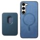 thumbnail image 1 of Funda de Cuero Magnética con Tarjetero para Samsung Galaxy S23 Plus Cubierta Delgada Azul, 1 of 5