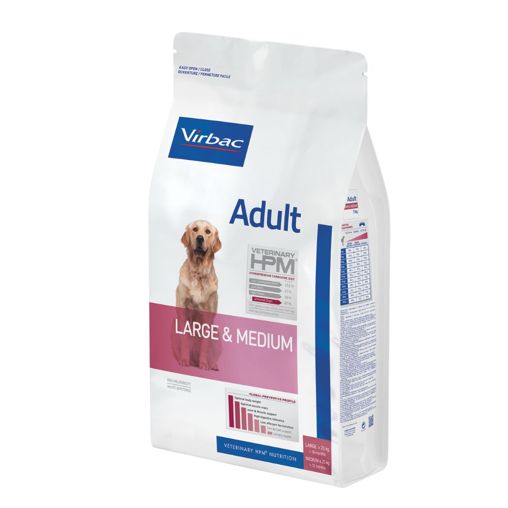 Hpm Virbac Dog Adult Large & Medium 12 Kg