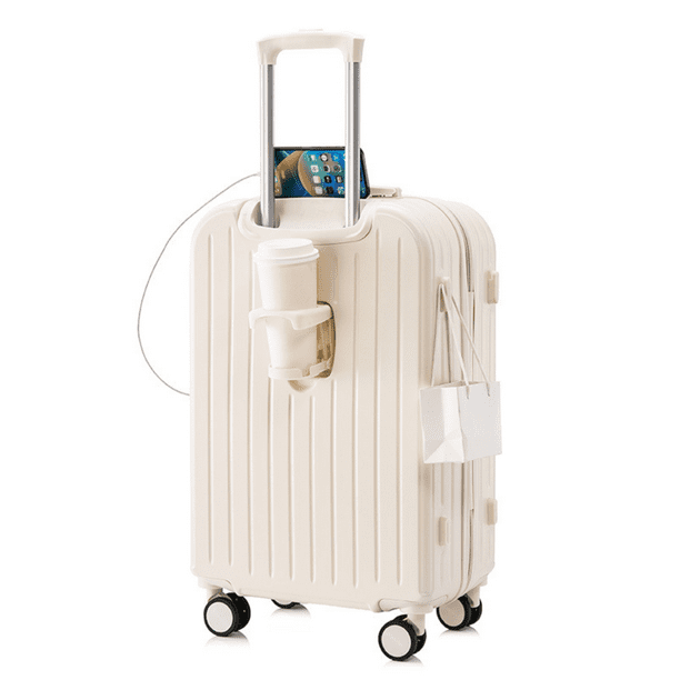 Maleta De Viaje Cabina Equipaje Mediano Con USB Y Portavasos
