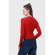 thumbnail image 3 of Polera Mujer Botones Rojo, 3 of 4