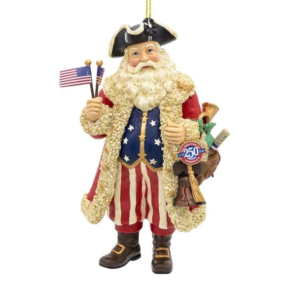 Adorno navideño Kurt S. Adler 8 cm Santa Americano 1776