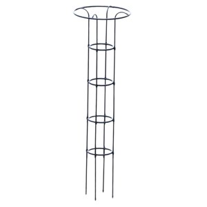 Ioensy - Enrejado De Soporte Para Plantas Trepadoras, Jaula Para Tomates, Para Plantas Trepadoras, Flores Y Rosas, 160 Cm, Color Negro