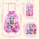 thumbnail image 3 of 3PCS Rolling Backpack for Girls, Kids Roller Wheels Bookbag, Wheeled Elementary School Bag with Lunch Bag - Dog, 3 of 3