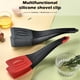 thumbnail image 2 of 1 Box 3 In 1 Multifunctional Silicone Shovel Clip, Food Silicone Spatula Clip Heat-resistant Bread Steak Tongs Non-slip Non-stick Kitchen Cooking Camping Cookware Barbecue Clip, 2 of 4