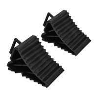 Magideal - Generic Remolque Rv Rueda Calzo Neumático Freno Tapón Estructura Triangular Multifuncional Portátil Motocicleta Rueda Calzo , 2 Piezas