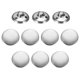 thumbnail image 1 of Uxcell 10pcs Botón de Metal Antiguo 20mm Botones de Costura Redondos de Metal Plata, 1 of 7