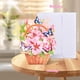 thumbnail image 4 of Tarjeta de felicitación 3D desplegable con ramo de flores floreciente y elegante, 4 of 7