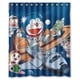 thumbnail image 1 of Cortina de ducha Doraemon, juego de cortina de baño con ganchos, tamaño 60 x 72 pulgadas, 1 of 3