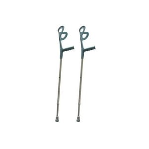 Maxcare - Pack 2 Bastón Muleta Ortopédica Codera Fija Gris