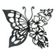 thumbnail image 1 of Mariposas Arte De La Pared Silueta De Metal Forjado Para La Decoración De La Cerca Del Dormitorio 29.5cmx24cm, 1 of 3