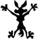 thumbnail image 1 of Adhesivo de vinilo Wile Coyote Splat para coche, ventanilla, parachoques de camión, calcomanía de vinilo para Road Runner Splat Wiley Roadrunner, 5 x 5 pulgadas, negra, 1 of 6