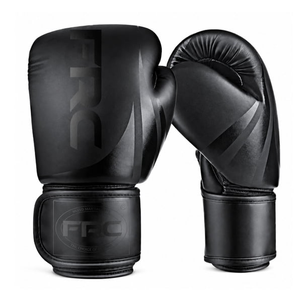 Guantes de Boxeo Kickboxing 12 14 y 16 Oz Negro Velcro