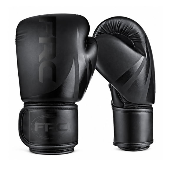 Guantes de Boxeo Kickboxing 12 14 y 16 Oz Negro Velcro