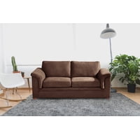 Latam Home - Sofa Ancona 3C Tela Velvet Chocolate