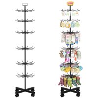 Expositor Exttlliy De Metal Giratorio De 6 Niveles Con Ruedas