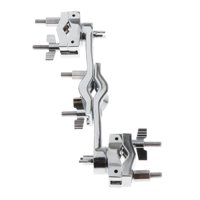 Magideal - Abrazadera Para Estante De Tambor, Abrazadera De Batería De Conexión, Clip De Expansión Extraíble Multiusos, Práctico Para Accesorios De Instrumentos Plata Estilo A