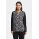 thumbnail image 1 of Polera Mujer Cuello Abotonado Negro / Blanco, 1 of 4