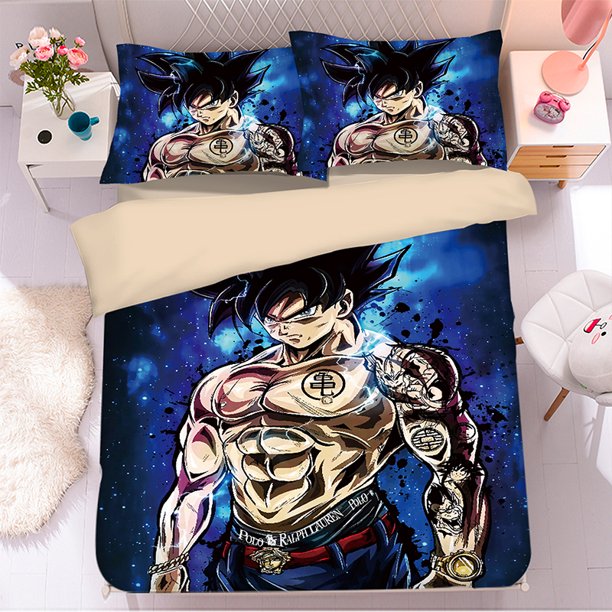 Duvet Cover Set Dragon Ball Cartoon Bedding Set Comfort Quilt Cover Queen Single Double Size Home Bedroom Decor Children Gift Bed Sheets