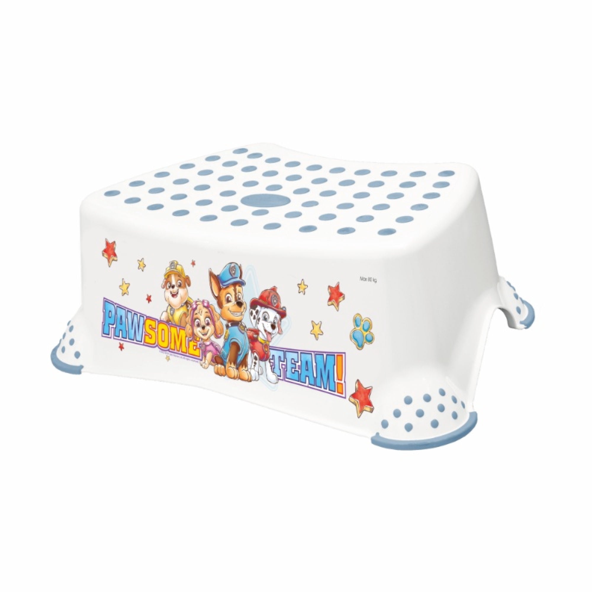 Taburete Tomek Paw Patrol Con Función Antideslizante. Blanco