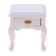 thumbnail image 3 of 1/12 Casa De Mu?ecas Mesita De Noche Muebles En Miniatura Decoración Blanco Madera, 3 of 4