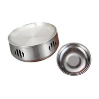 Magideal - Pot De Cocción De Alcohol Para Acampar Al Aire Libre Calefacción Para Cocinar Lágrimas Múltiples Kochrill Mini -Kocher Coreano Para Hoteles Campinghau 17 Cm